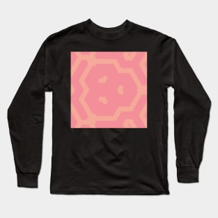 Heart Shape Kaleidoscope Pink Long Sleeve T-Shirt